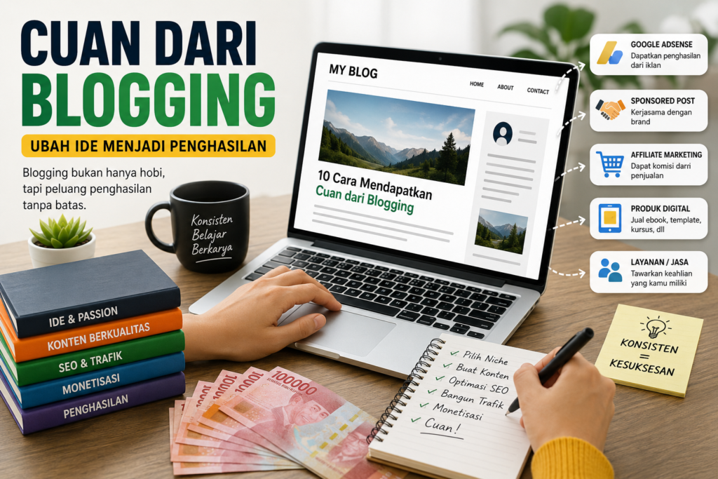 cuan dari blogging untuk pemula